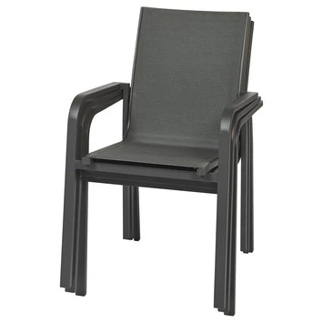 Stapelstoel Valencia Antraciet 4 Stapelstoel Valencia Antraciet - Afbeelding 4