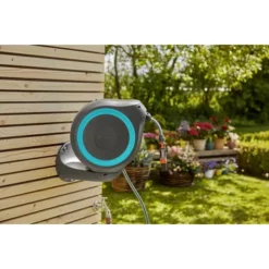 Gardena Wandslangenbox Roll-up 20 Meter Grijs Blauw -SKIL WINKEL 123 1036