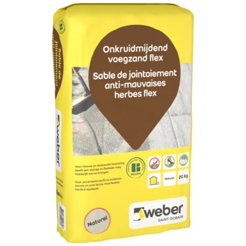 Weber Onkruidmijdend Voegzand Flex Naturel 20 Kg 1 Weber Onkruidmijdend Voegzand Flex Naturel 20 Kg
