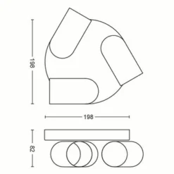 Philips Opbouwspot MyLiving Pongee LED Wit 3 X 5.5W -SKIL WINKEL 123 1368