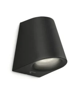 Philips Wandlamp MyGarden Virga LED Zwart 3W