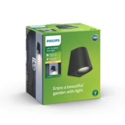 Philips Wandlamp MyGarden Virga LED Zwart 3W -SKIL WINKEL 123 1395