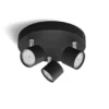 Philips Opbouwspot Star 3-lichts Zwart