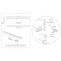 Tiger Spiegelverlichting Ancis Wit 60cm -SKIL WINKEL 123 1420