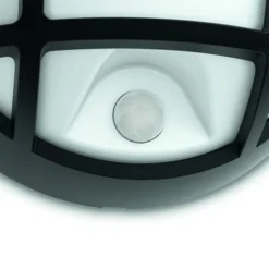 Philips Buitenlamp Eagle Met Bewegingssensor Met Raster Zwart LED 3.5W -SKIL WINKEL 123 1426