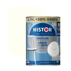 Histor Perfect Finish Houtlak RAL 9016 Zijdeglans 750 Ml + 50%