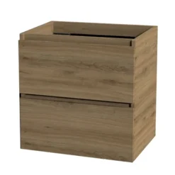 Tiger Karlo Badkamermeubel 60 Cm Chalet Eiken Met Wastafel Hoogglans Wit -SKIL WINKEL 123 1483