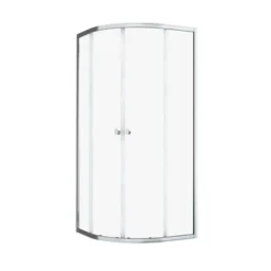 Sealskin Hooked Vierdelige Kwartronde Douchecabine Met Schuifdeuren 90x90x200 Cm, 6 Mm Helder Veiligheidsglas Met Antikalklaag Zilver Hoogglans -SKIL WINKEL 123 1499