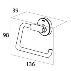 Tiger Toiletrolhouder Urban Wit -SKIL WINKEL 123 1514