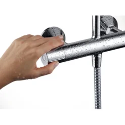 Hansgrohe Douchesysteem Vernis Blend 200 Met Thermostaatkraan Mat Zwart -SKIL WINKEL 123 1521