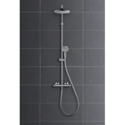 Hansgrohe Douchesysteem Vernis Blend 200 Met Thermostaatkraan Mat Zwart -SKIL WINKEL 123 1522