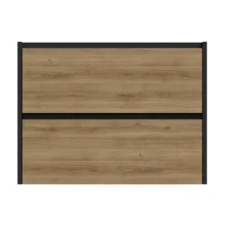 Tiger Reverse Meubelset 80 Cm Met 2 Lades Chalet Eik / Mat Zwart Inclusief Oval Wastafel Mat Zwart -SKIL WINKEL 123 1538