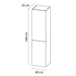 Tiger Karlo Kolomkast Chalet Eiken 160 Cm 7 Tiger Karlo Kolomkast Chalet Eiken 160 Cm -SKIL WINKEL 123 1602