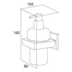 Tiger Zeepdispenser Items Hangend RVS -SKIL WINKEL 123 1664