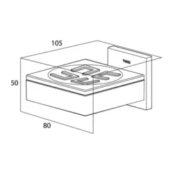Tiger Zeepbakje Items Hangend RVS -SKIL WINKEL 123 1668