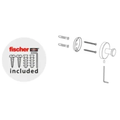 Marho Handdoekhaak Luxor Groot Gun Metal -SKIL WINKEL 123 1686