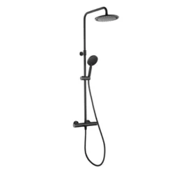 Tiger Regendoucheset Akcent Met Thermostatisch Kraan Zwart -SKIL WINKEL 123 1699