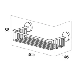 Handson Wandkorf Smart RVS -SKIL WINKEL 123 1707