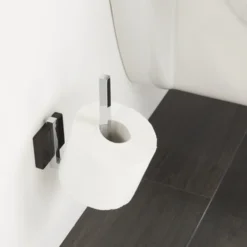 Tiger Reserverolhouder Zenna Hangend Chroom/Wengé -SKIL WINKEL 123 1718