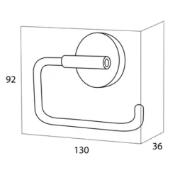 Handson Toiletrolhouder Smart Chroom 5 Handson Toiletrolhouder Smart Chroom -SKIL WINKEL 123 1740