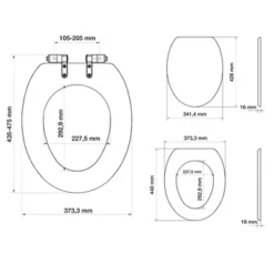 Tiger WC Bril Mississippi Wit Hout Met Softclose -SKIL WINKEL 123 1781