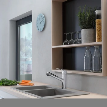 Hansgrohe Keukenkraan Focus M43 Met Hendel En Uittrekbare Sproeikop Chroom 150 2 Hansgrohe Keukenkraan Focus M43 Met Hendel En Uittrekbare Sproeikop Chroom 150 - Afbeelding 2