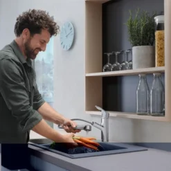 Hansgrohe Keukenkraan Focus M43 Met Hendel En Uittrekbare Sproeikop Chroom 150 6 Hansgrohe Keukenkraan Focus M43 Met Hendel En Uittrekbare Sproeikop Chroom 150 -SKIL WINKEL 123 1788