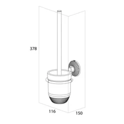 Tiger Wc-borstelset Ivy Chroom/wit -SKIL WINKEL 123 1820