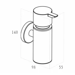 Marho Zeepdispenser Luxor Gun Metal -SKIL WINKEL 123 1971