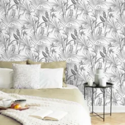 Superfresco Easy Vliesbehang Strelitzia Grijs 111740 -SKIL WINKEL 123 532