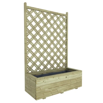 Bloembak Met Dubbele Trellis 90x40 Cm 1 Bloembak Met Dubbele Trellis 90x40 Cm
